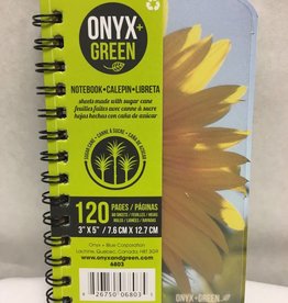 ONXG Onyx Green Notebook 3x5 Sugar Cane