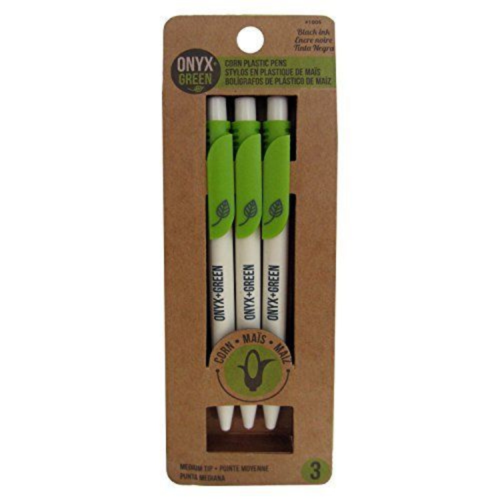 ONXG Onyx Green Pen Corn 3pk