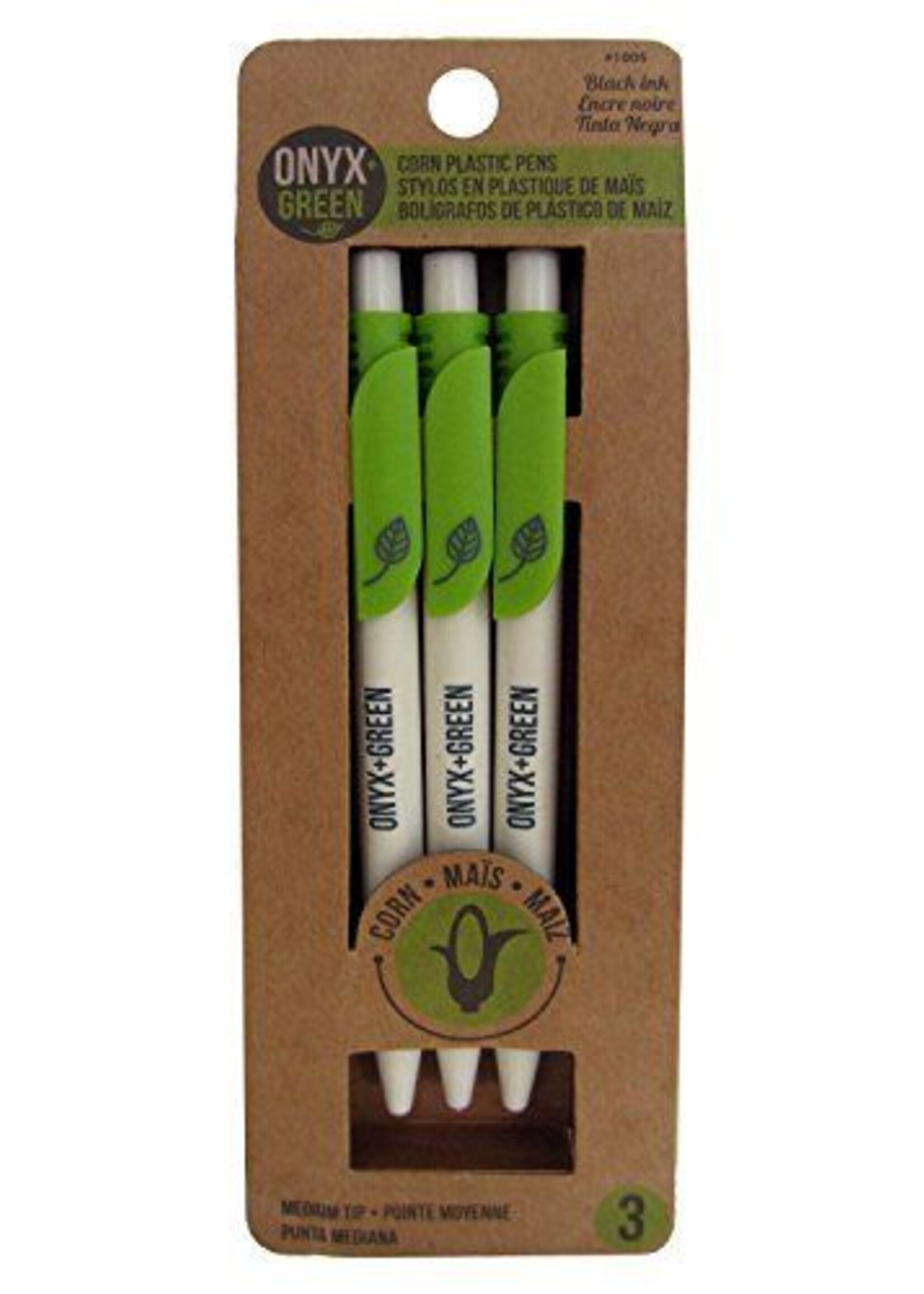 ONXG Onyx Green Pen Corn 3pk