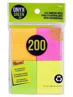 ONXG Onyx Green 1 1/2"x2" sticky note