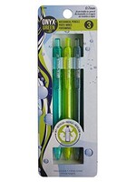 ONXG Onyx Green Pencil Mechanical 3 pk