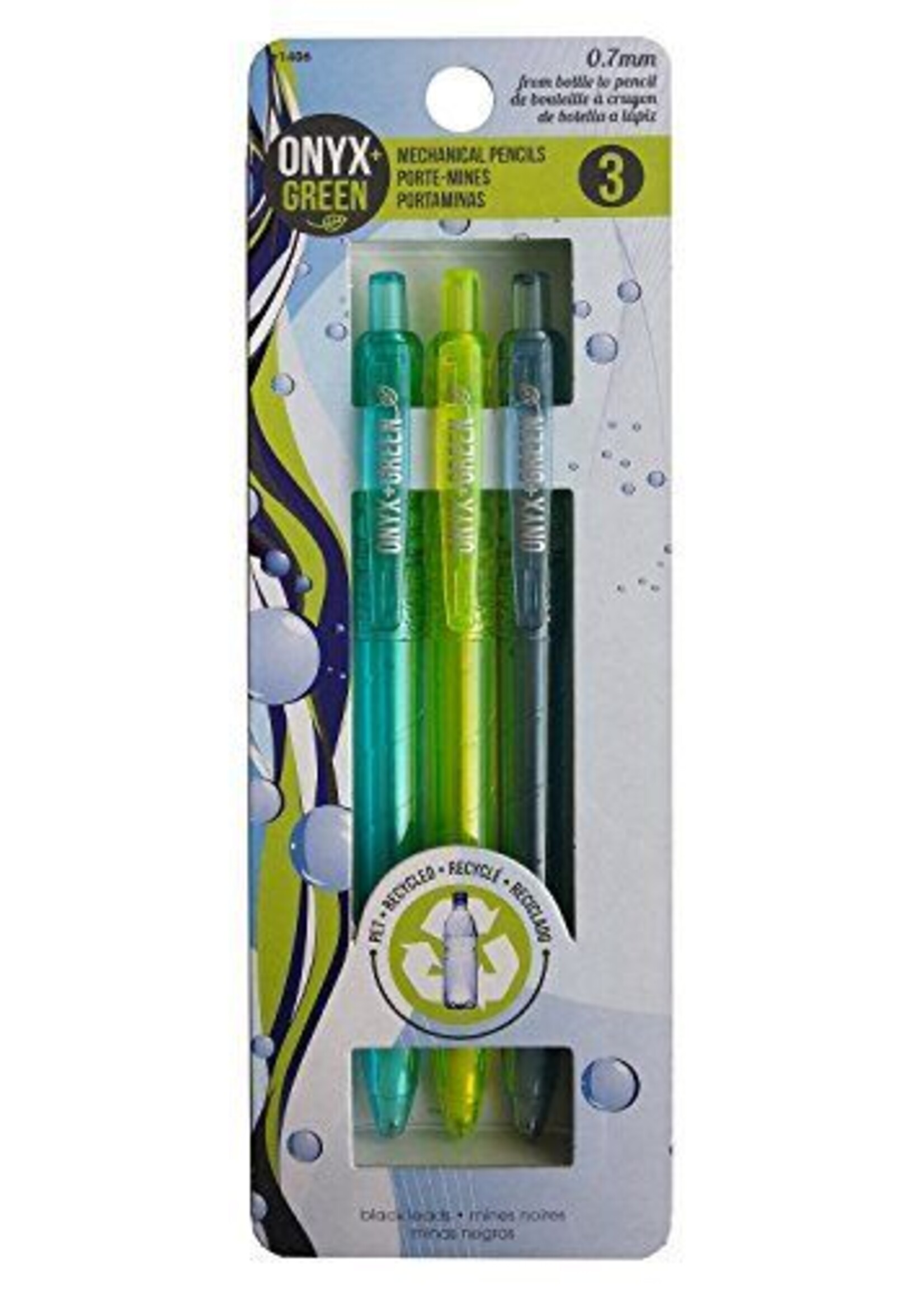 ONXG Onyx Green Pencil Mechanical 3 pk