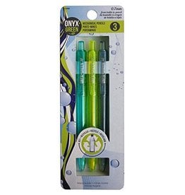 ONXG Onyx Green Pencil Mechanical 3 pk
