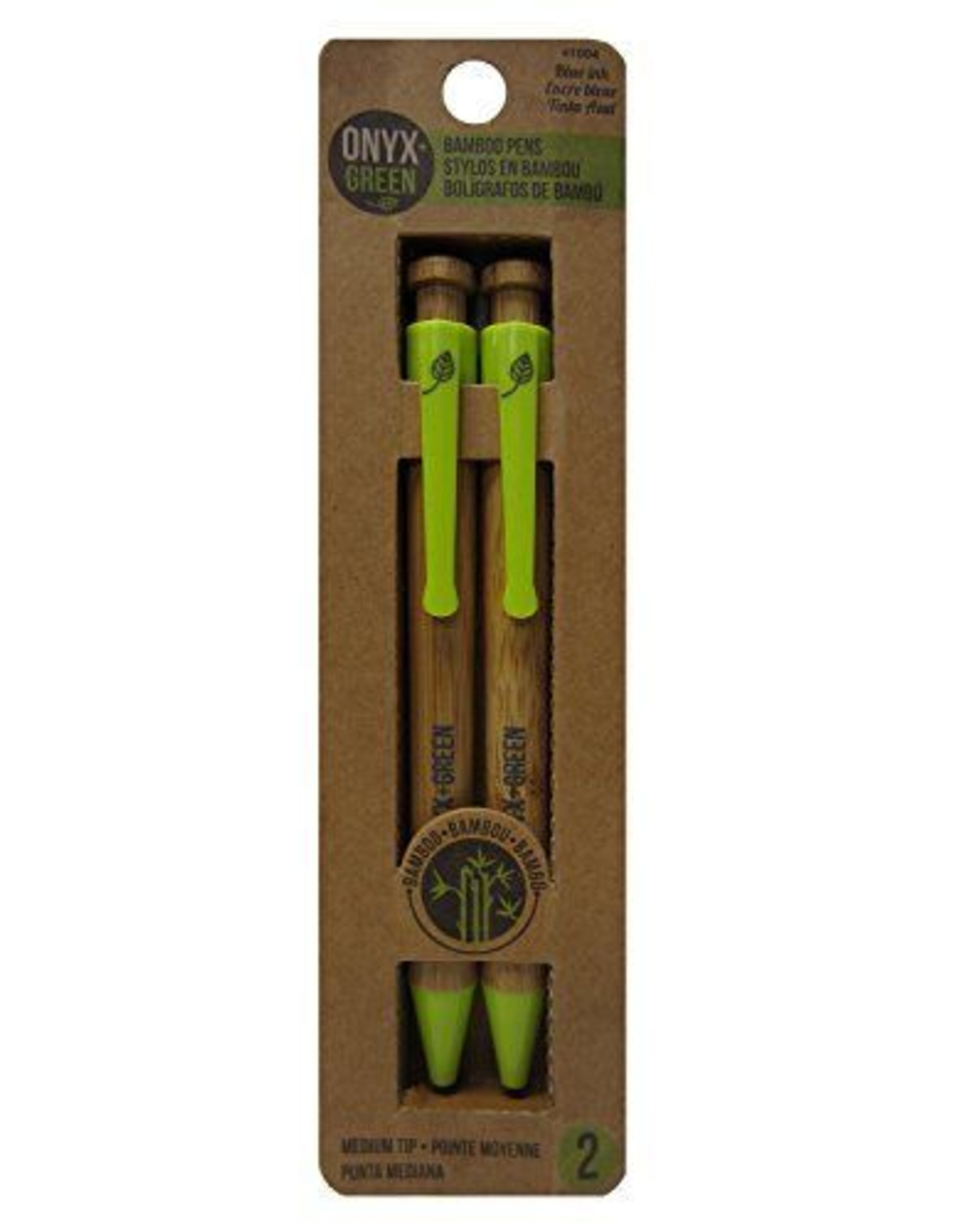 ONXG Onyx Green Pen Bamboo 2pk