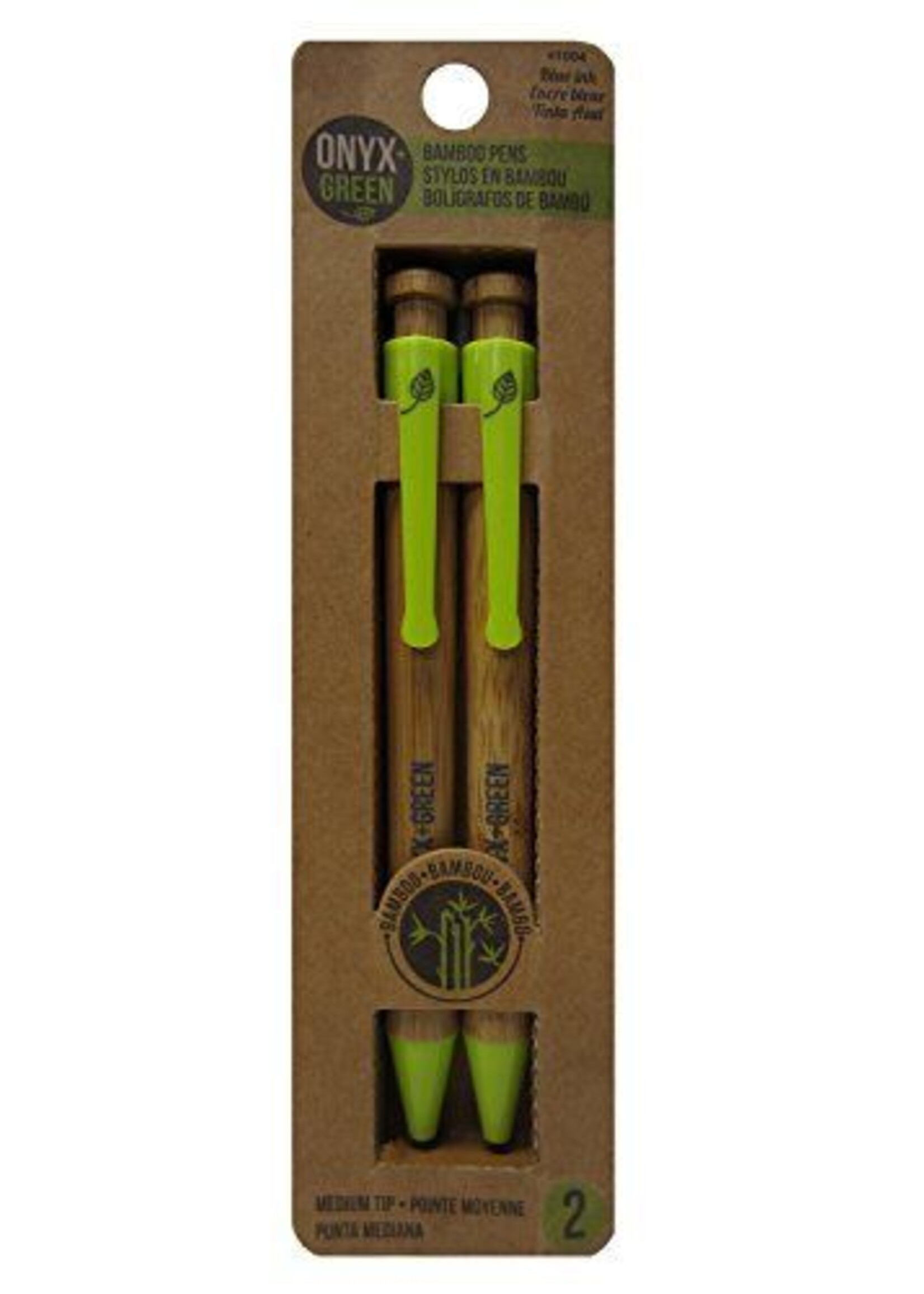 ONXG Onyx Green Pen Bamboo 2pk