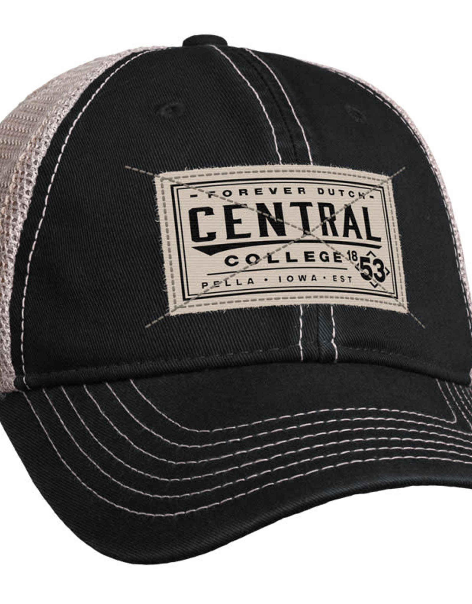 New Agenda Vintage Wash Mesh Trucker Hat - Central College Spirit Shoppe