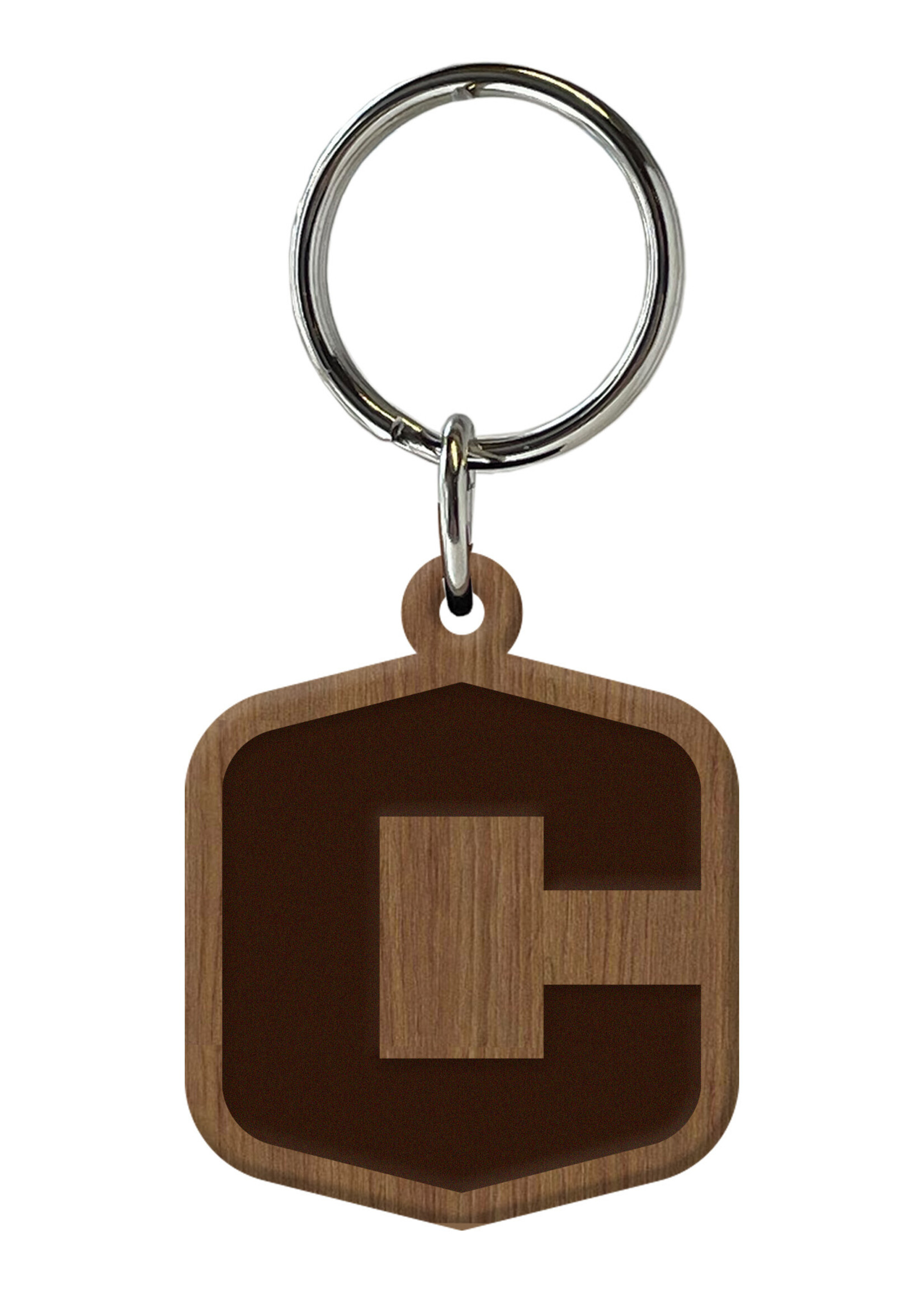 SPIRIT PRODUCTS Spirt Products Wooden Key Tag C logo
