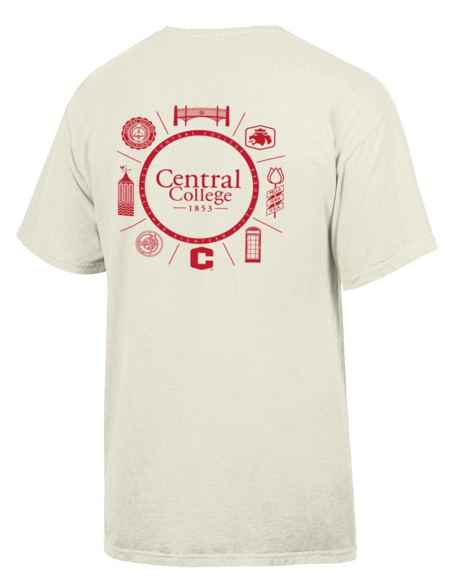 Comfort Wash Comfort Wash Central Icons Tee Parchment