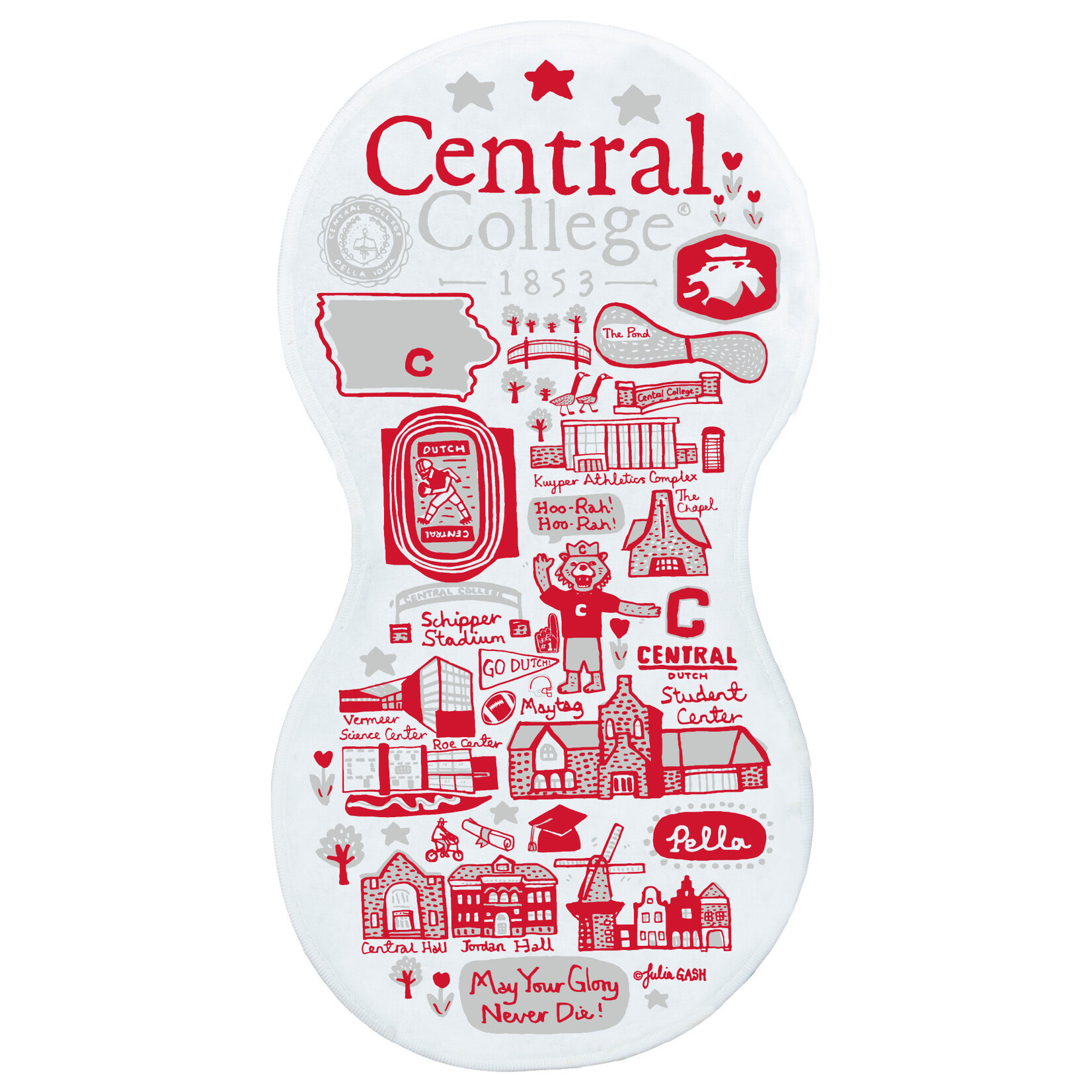 NEIL Julia Gash Burp Cloth