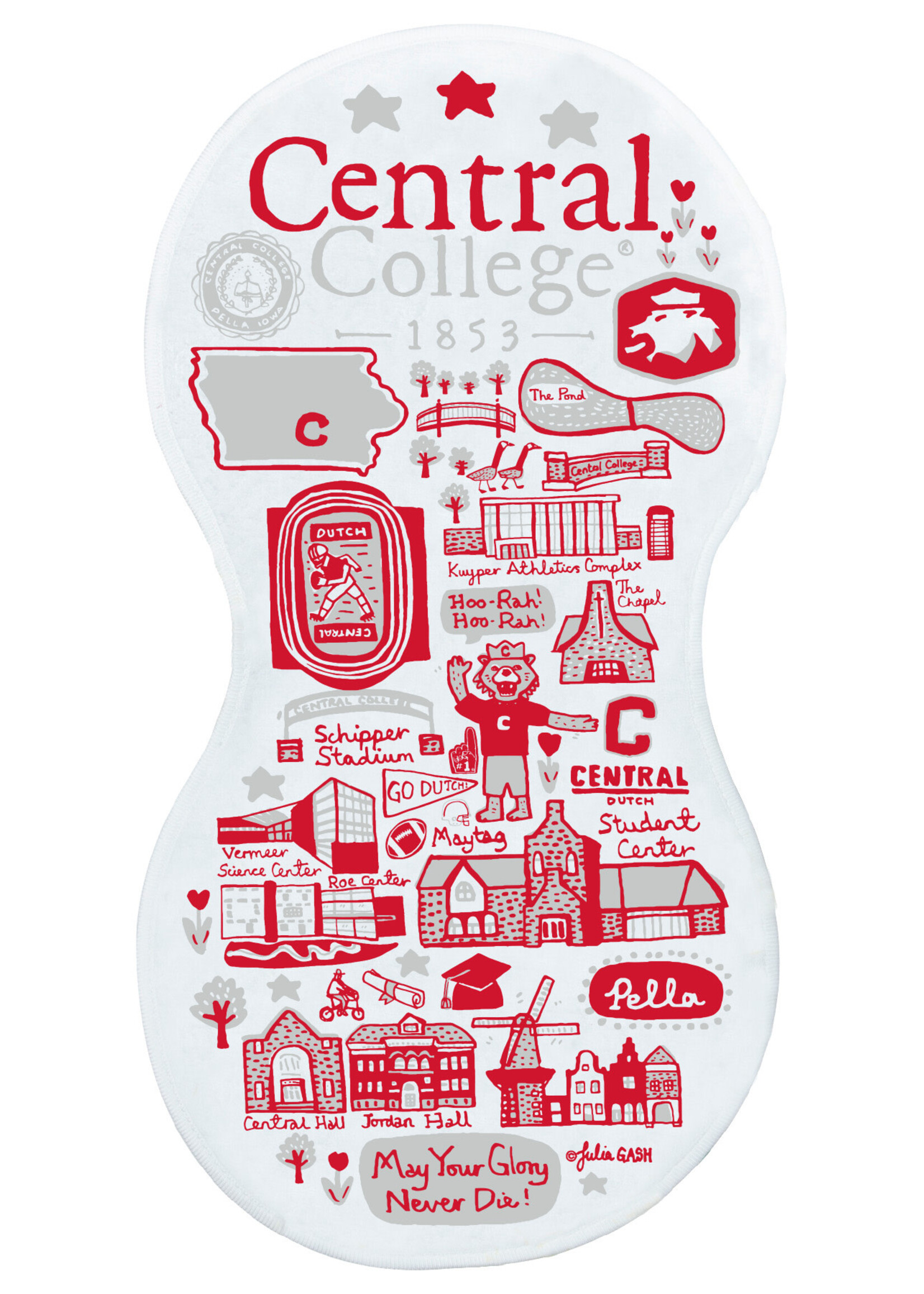 NEIL Julia Gash Burp Cloth