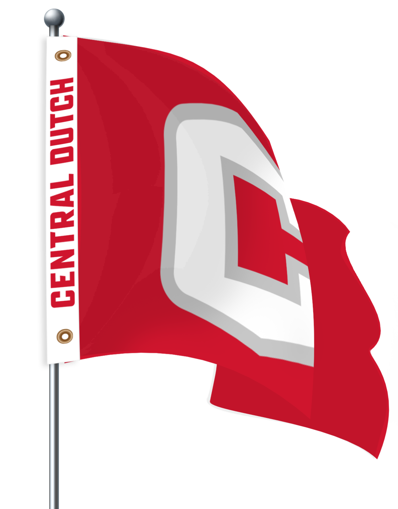 UBF UBF House Flag 3 x 5  C Logo Central Dutch Header