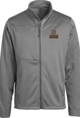 College House College House Soft Shell FZ with Leather Patch Charcoal