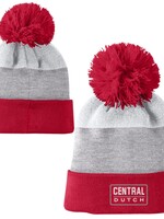 CHAMPION Champion Blocked Beanie with Pom Red