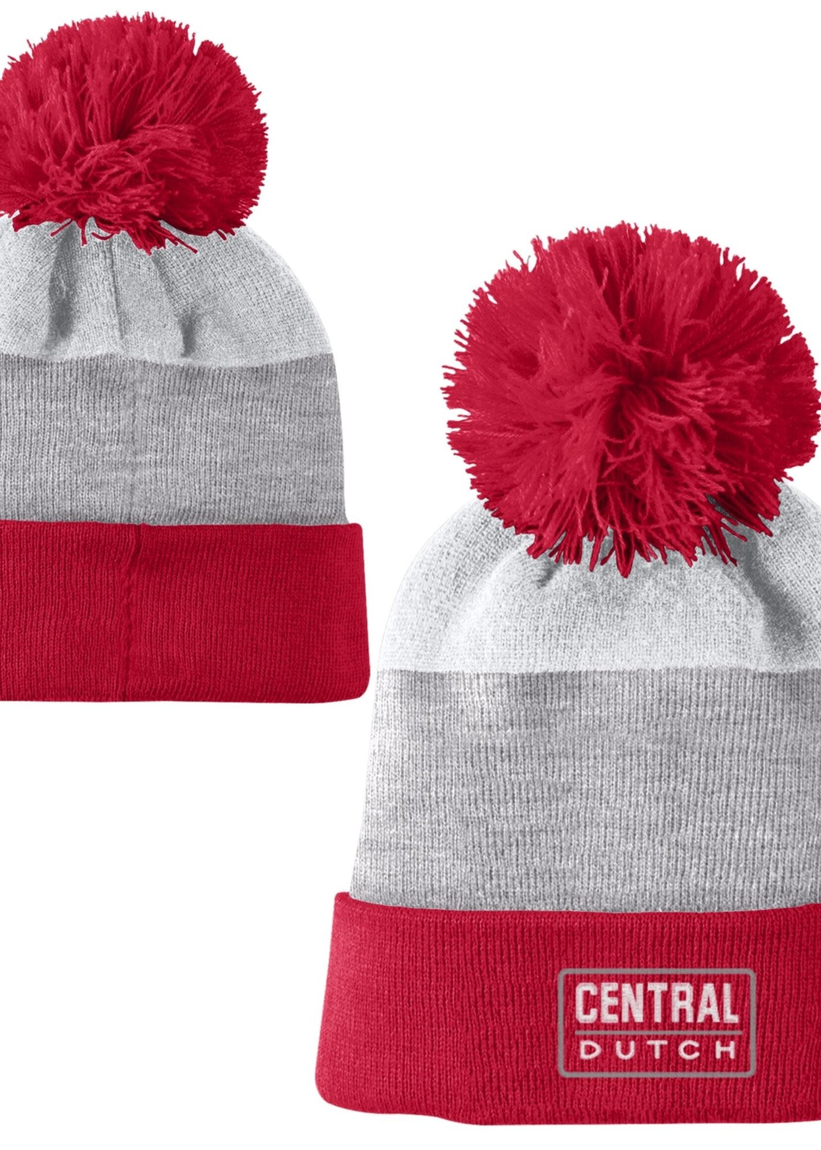 CHAMPION Champion Blocked Beanie with Pom Red