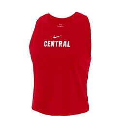 nike red crop top