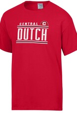 Color Wash Color Wash  SS Dome Tee Red