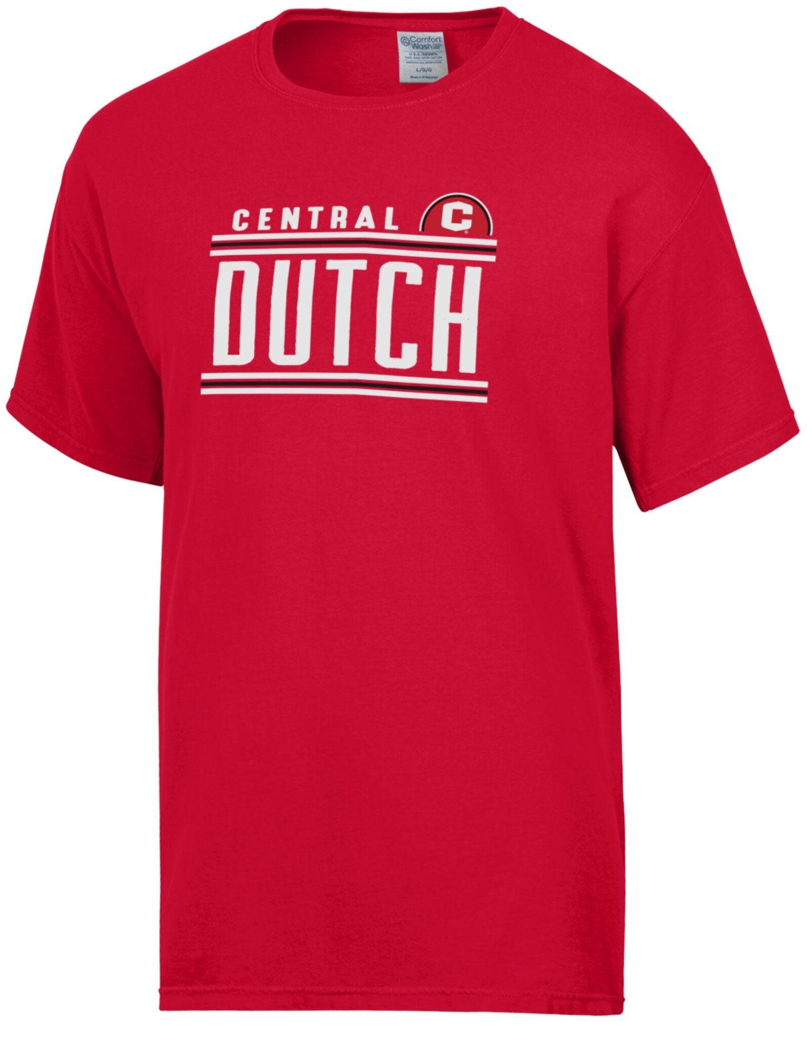 Color Wash Color Wash  SS Dome Tee Red