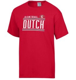 Color Wash Color Wash  SS Dome Tee Red