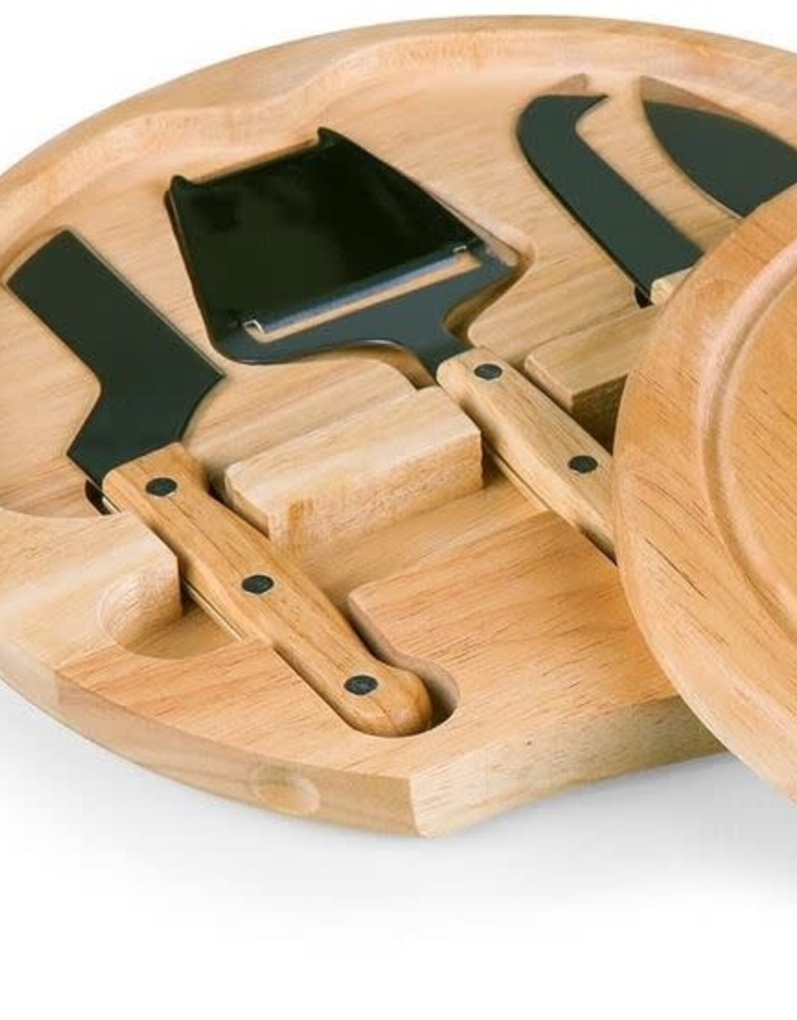 Picnic Time Circo Etched Cheese Board with Utensils