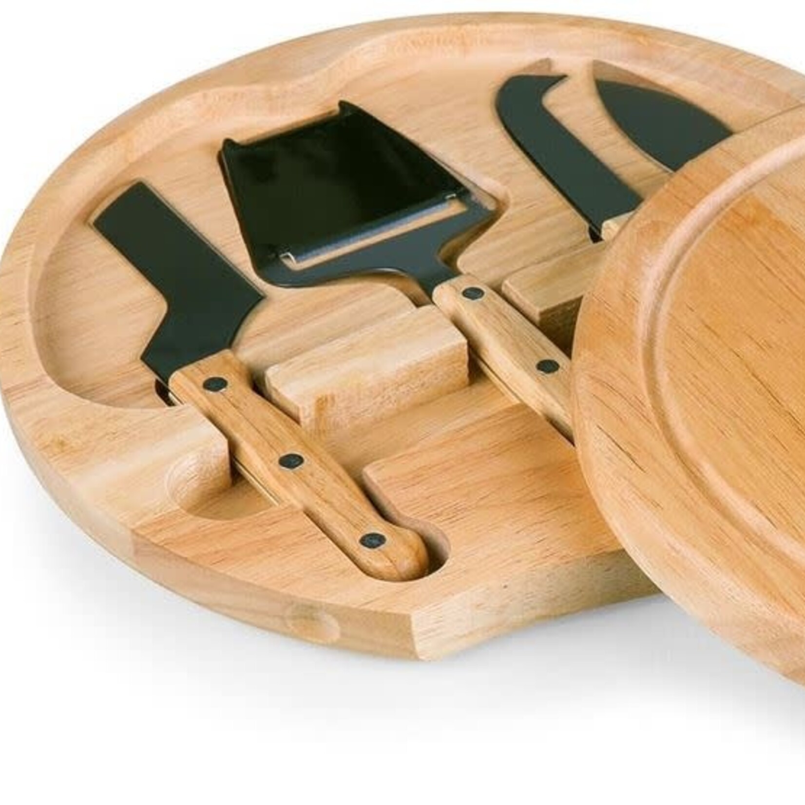 Picnic Time Circo Etched Cheese Board with Utensils