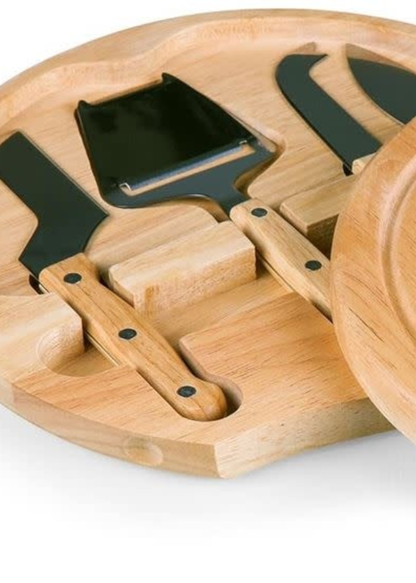 Picnic Time Circo Etched Cheese Board with Utensils