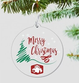 Color Shock Color Shock Ornament Acrylic Merry Christmas Lion Logo