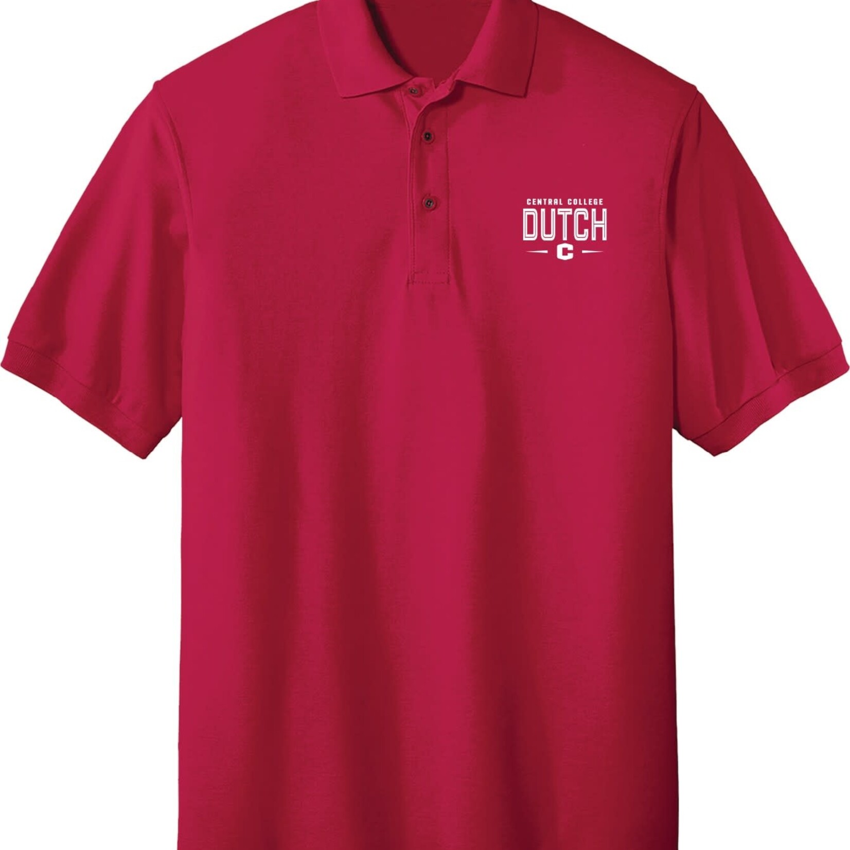 College House College House Silk Touch Polo Red