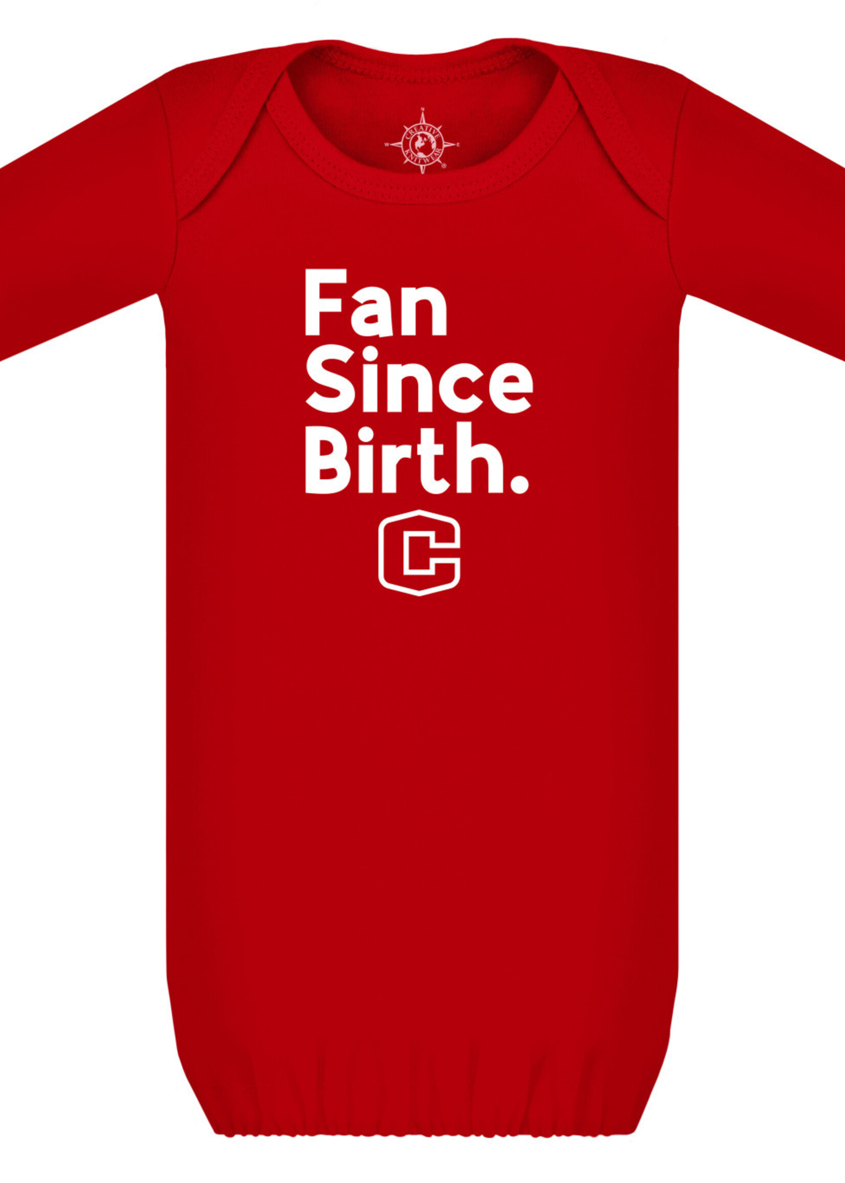 Creative Knitwear Creative Knitwear Gown Fan Since Birth O/S