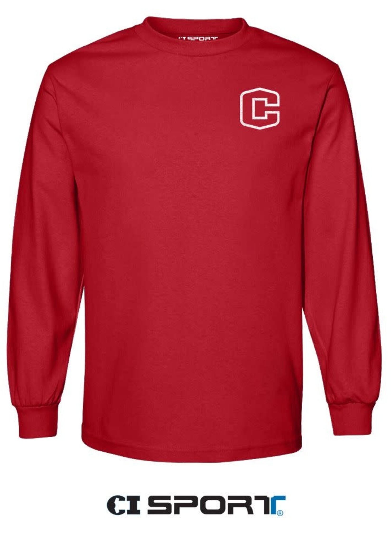 CI SPORT CI Sport Kingpin LS Tee Logo Red