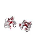 USA Licensed Bows & Accessories USA Bows Mini Hairbows Pair Logo Ribbon