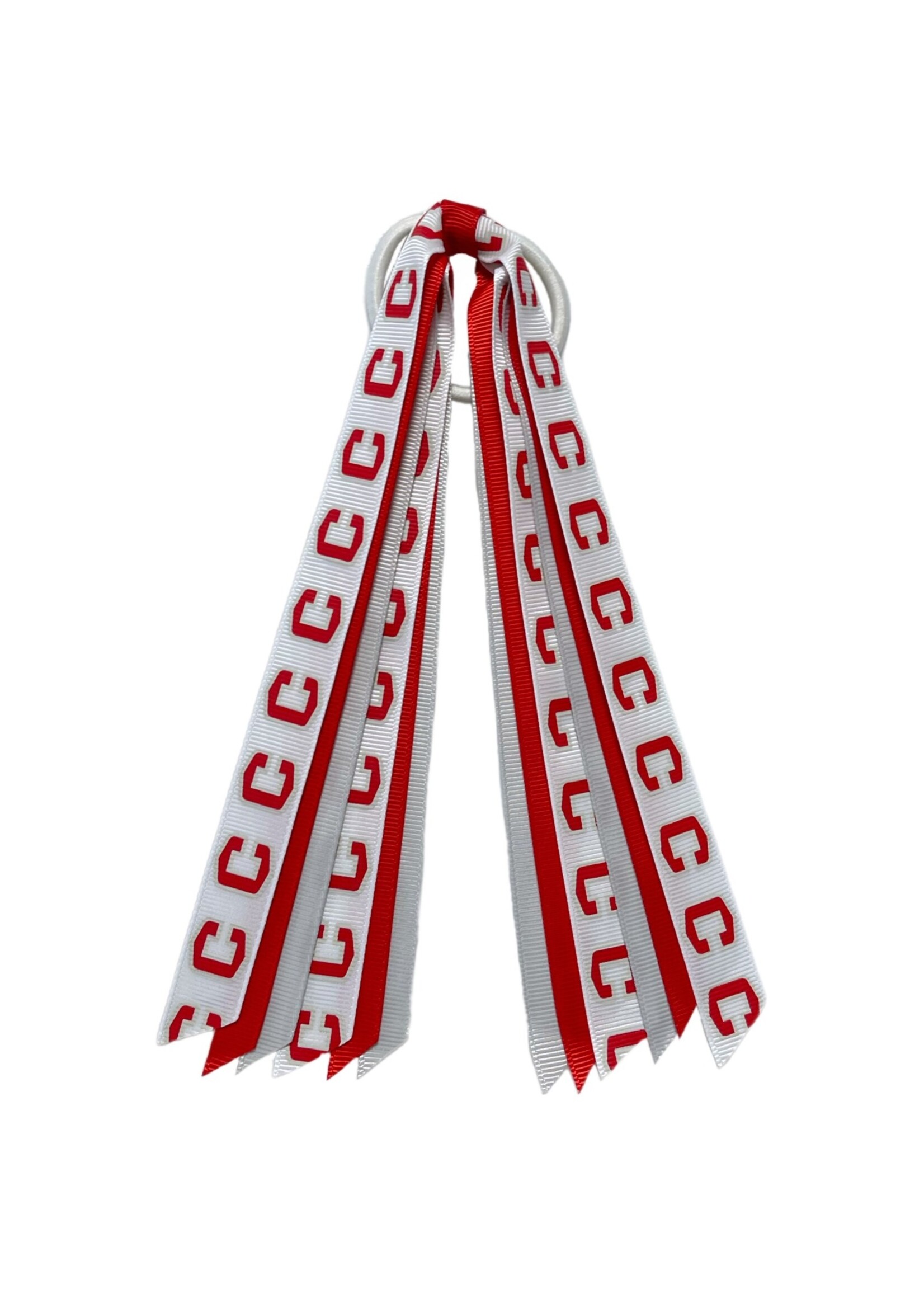 USA Licensed Bows & Accessories USA Bows Ponytail Streamer Logo Ribbon