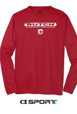 Sport-Tek CI Sport Sport Tek Performance LS Tee Red