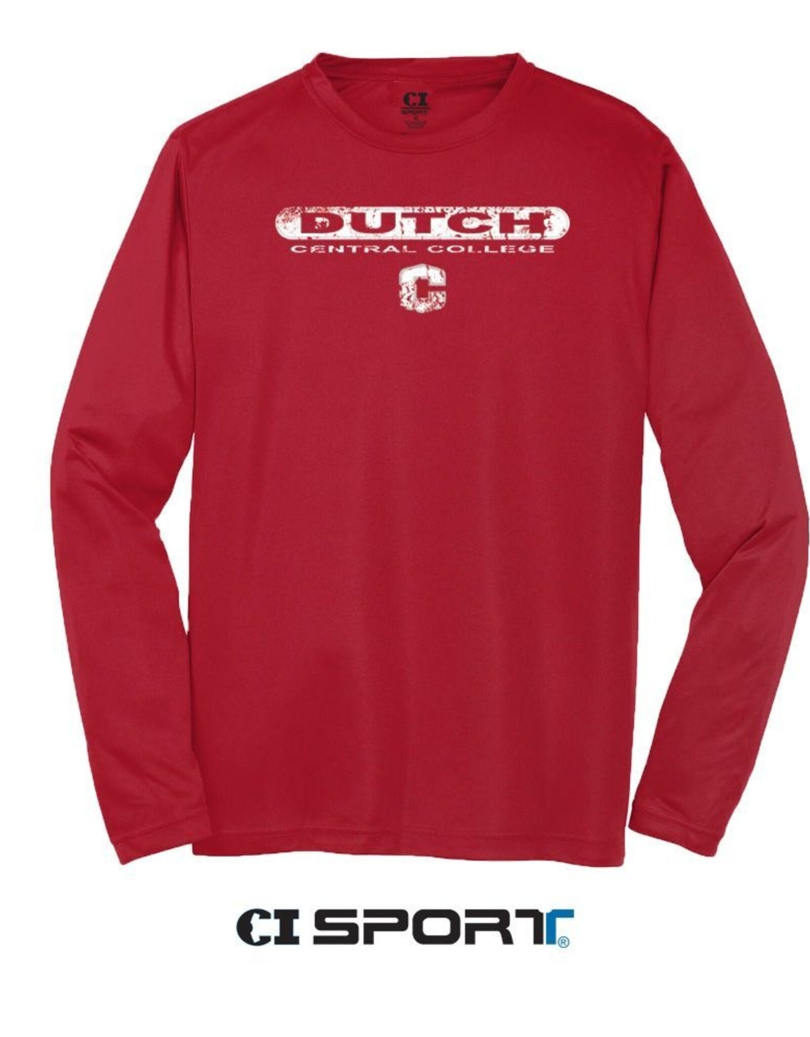 Sport-Tek CI Sport Sport Tek Performance LS Tee Red
