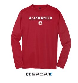 Sport-Tek CI Sport Sport Tek Performance LS Tee Red