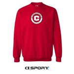 CI SPORT CI Sport Crew Embroidered Art Red