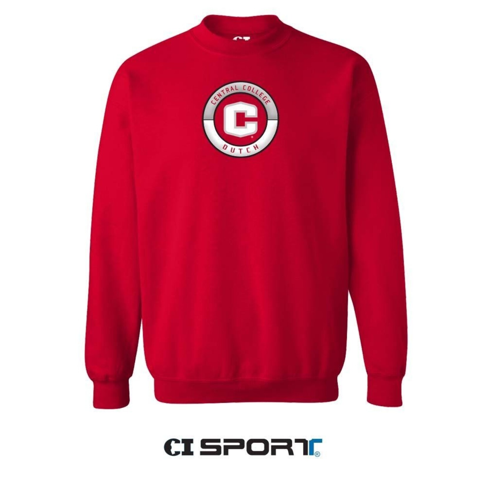 CI SPORT CI Sport Crew Embroidered Art Red