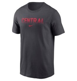Nike Nike DriFit Tee Central Stripe Swoosh Gray