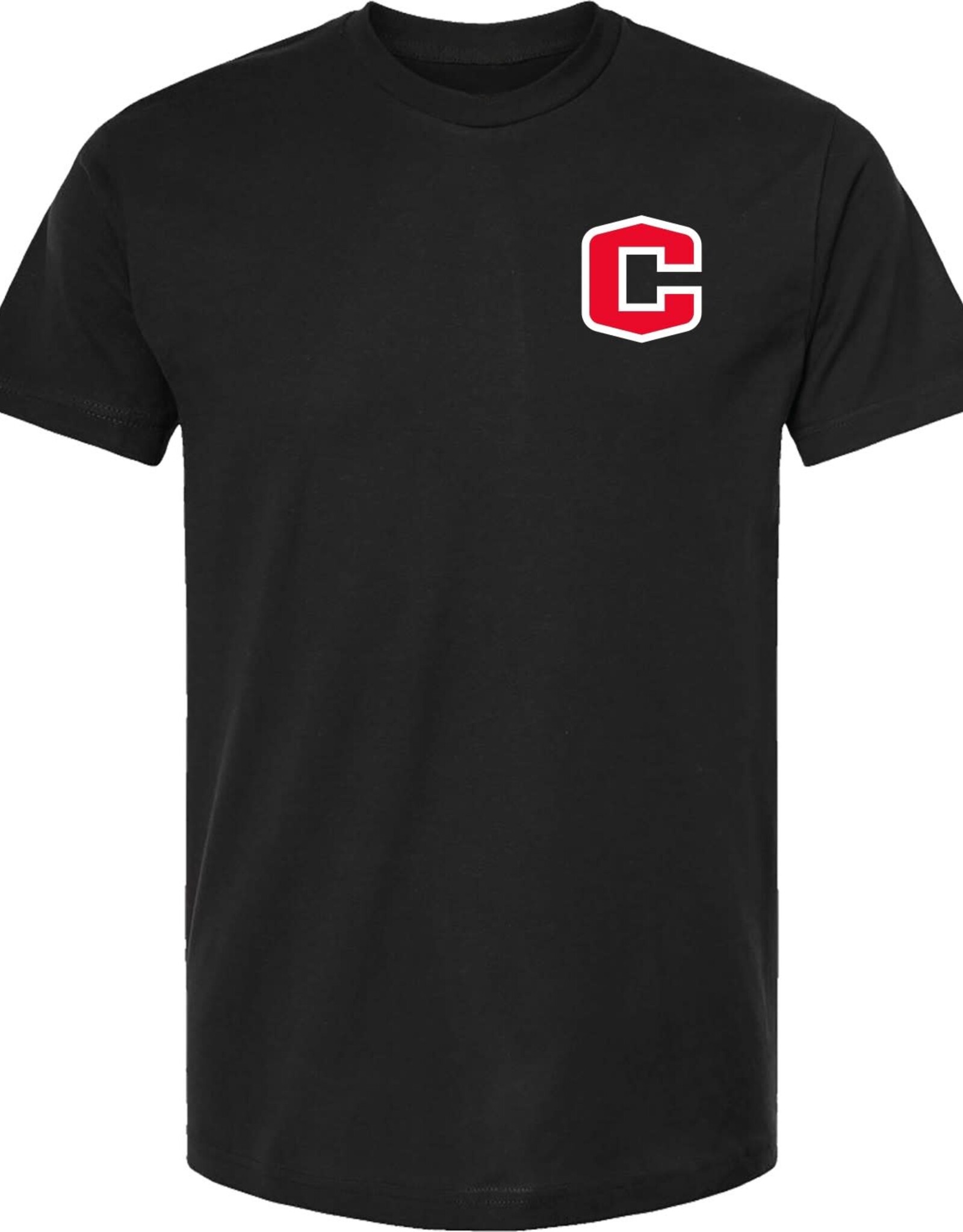 College House College House Cominksy Tee Full Back Central College C 1853 Black