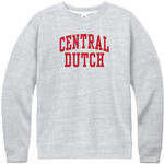 New Agenda New Agenda Salt + Pepper Felt Applique Fleece Crew