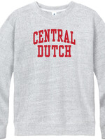 New Agenda New Agenda Salt + Pepper Felt Applique Fleece Crew