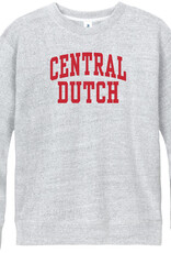 New Agenda New Agenda Salt + Pepper Felt Applique Fleece Crew