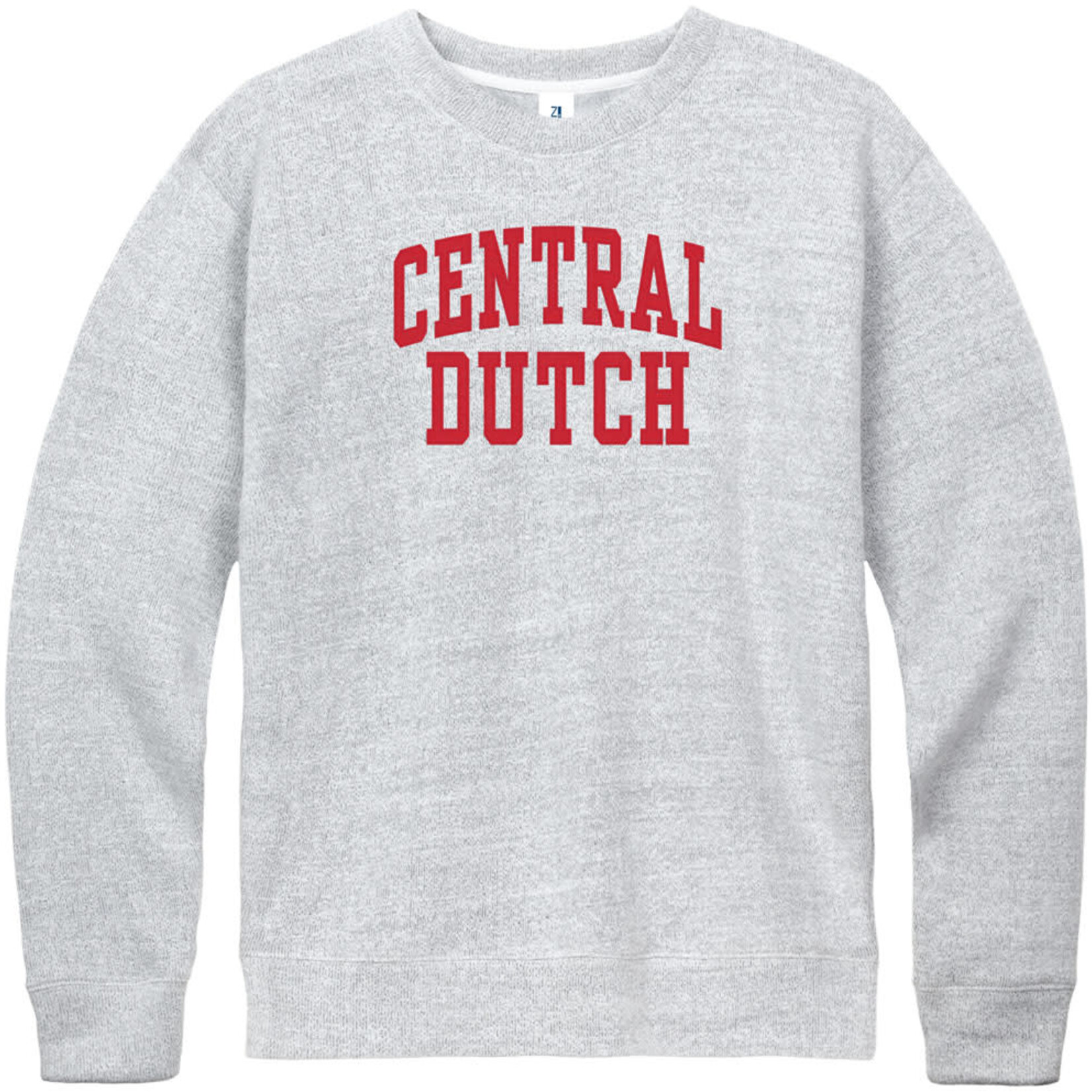 New Agenda New Agenda Salt + Pepper Felt Applique Fleece Crew