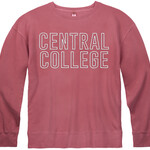 New Agenda New Agenda Hollow Puff Crew Vintage Red