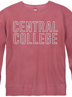 New Agenda New Agenda Hollow Puff Crew Vintage Red