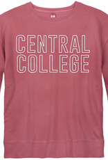 New Agenda New Agenda Hollow Puff Crew Vintage Red