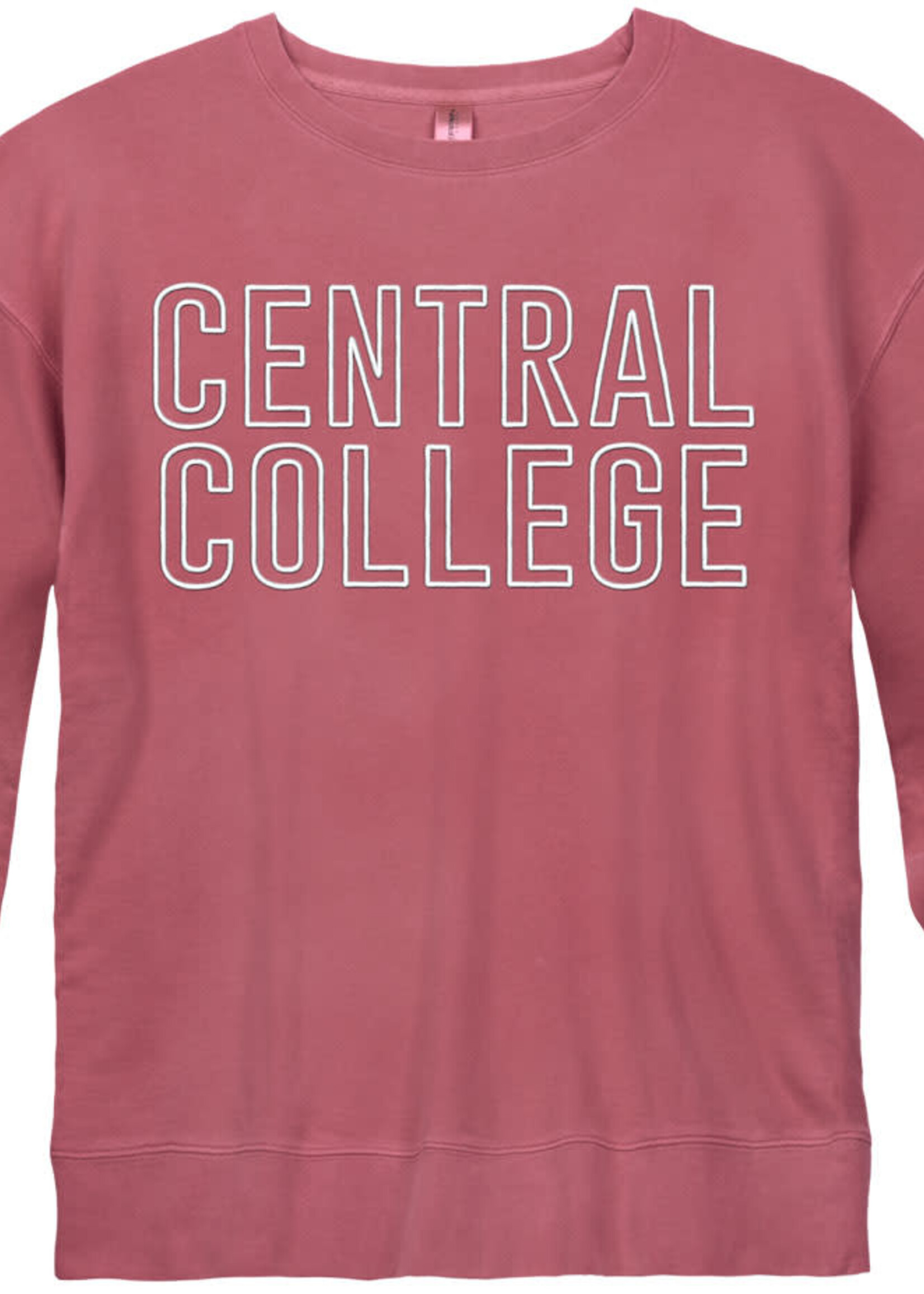 New Agenda New Agenda Hollow Puff Crew Vintage Red