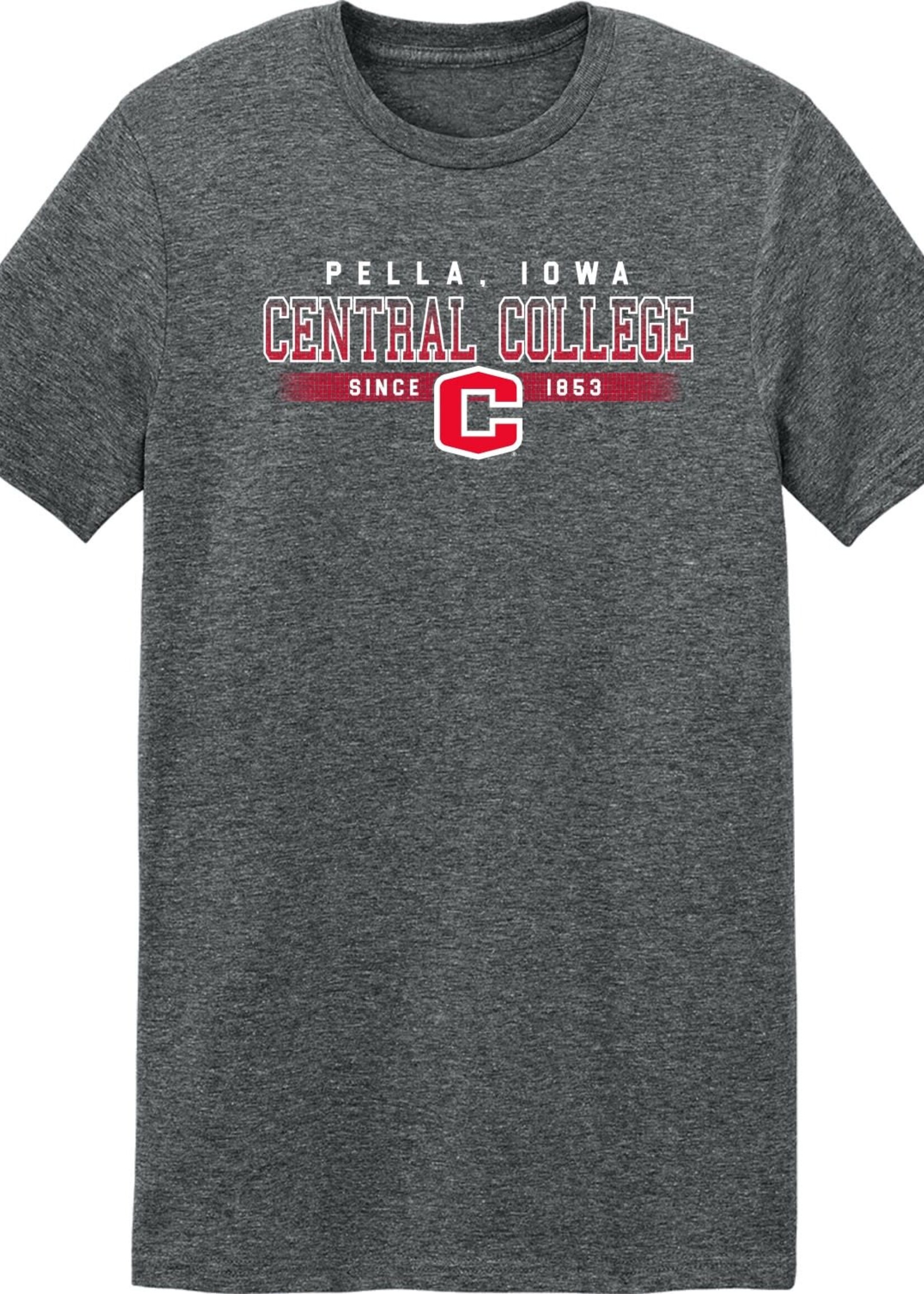 College House College House Ombre Tile Tee Dark Gray Heather
