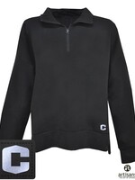 Artisans Artisans Womens Patch 1/4 Zip Black