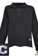 Artisans Artisans Womens Patch 1/4 Zip Black