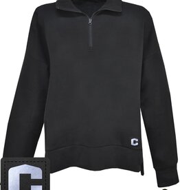 Artisans Artisans Womens Patch 1/4 Zip Black